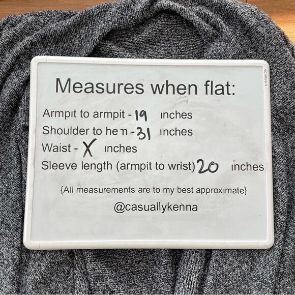 Barefoot Dreams | Calypso CozyChic Lite Gray Wrap Cardigan Open Front Heathered - Picture 10 of 11